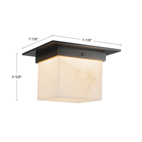 Alora Mineral 5-in (8-in Width) Flush Mount