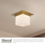 Alora Mineral 5-in (8-in Width) Flush Mount