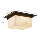 Alora Mineral 5-in (11-in Width) Flush Mount
