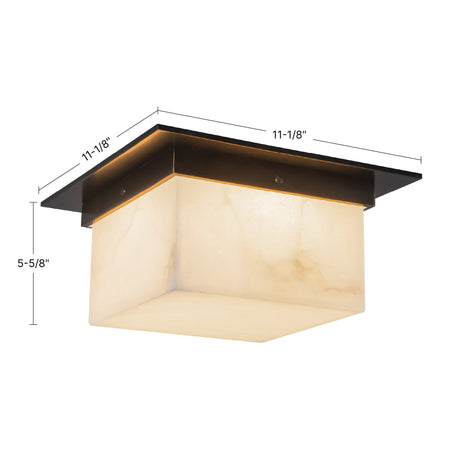 Alora Mineral 5-in (11-in Width) Flush Mount