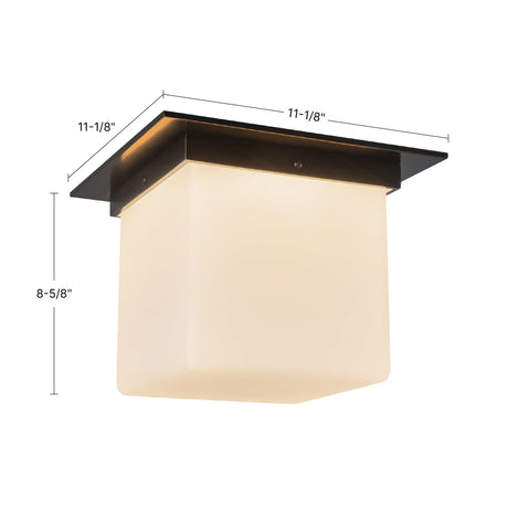 Alora Mineral 8-in (11-in Width) Flush Mount