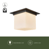 Alora Mineral 8-in (11-in Width) Flush Mount