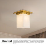 Alora Mineral 8-in (8-in Width) Flush Mount