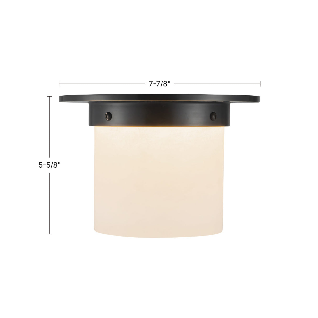 Alora Mineral 5-in (8-in Dia.) Flush Mount