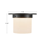 Alora Mineral 5-in (8-in Dia.) Flush Mount