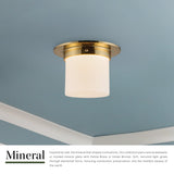 Alora Mineral 5-in (8-in Dia.) Flush Mount