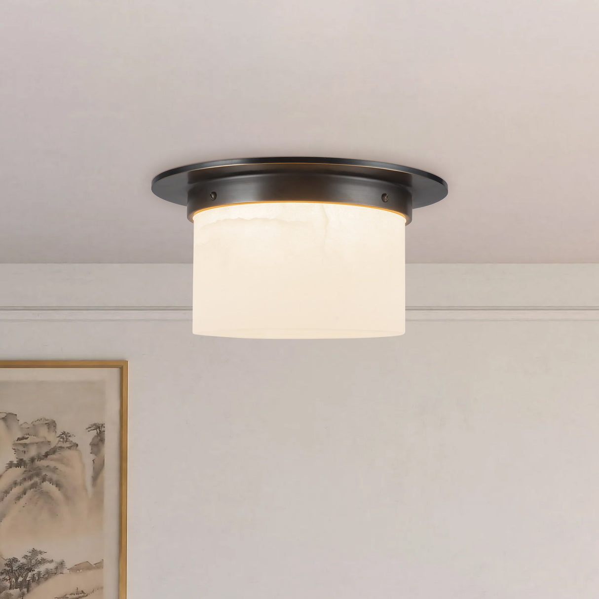 Alora Mineral 5-in (11-in Dia.) Flush Mount