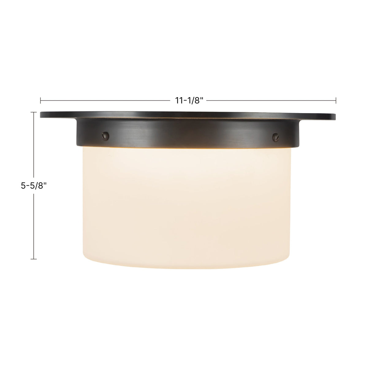 Alora Mineral 5-in (11-in Dia.) Flush Mount