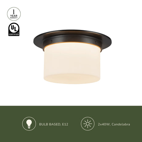 Alora Mineral 5-in (11-in Dia.) Flush Mount