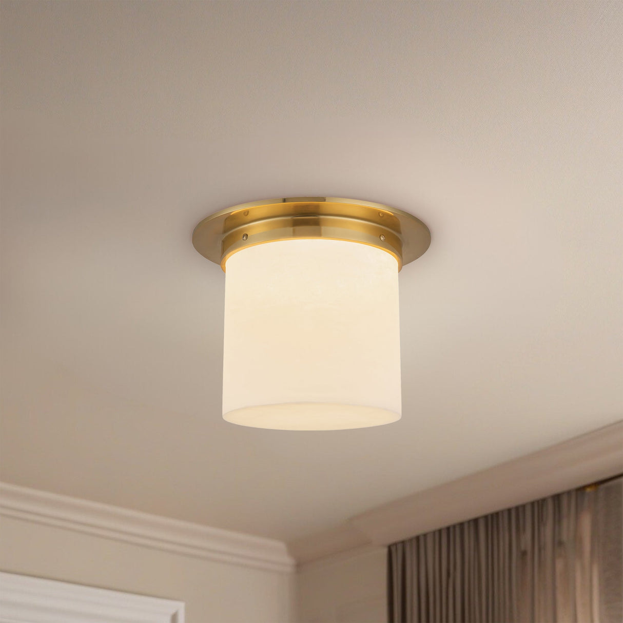 Alora Mineral 8-in (11-in Dia.) Flush Mount