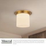Alora Mineral 8-in (11-in Dia.) Flush Mount