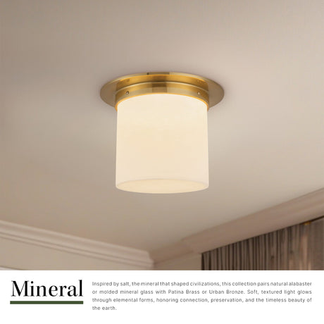 Alora Mineral 8-in (11-in Dia.) Flush Mount
