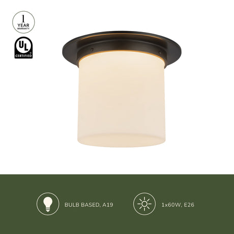 Alora Mineral 8-in (11-in Dia.) Flush Mount