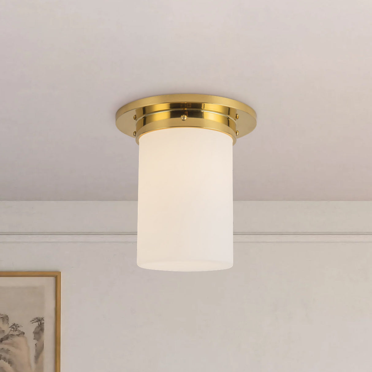 Alora Mineral 8-in (8-in Dia.) Flush Mount