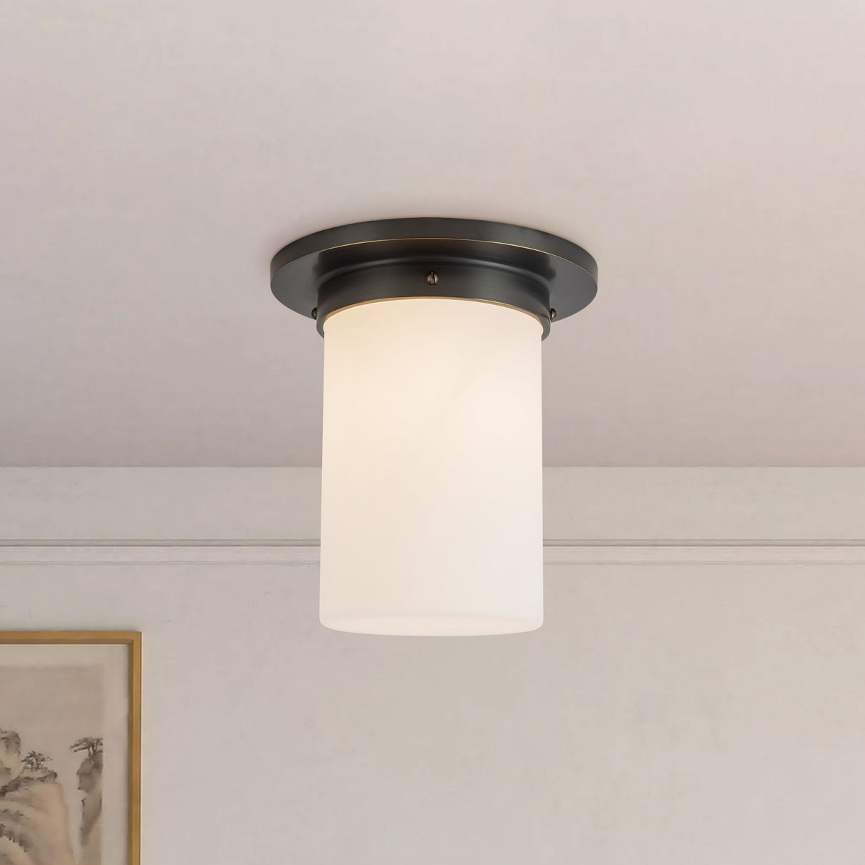 Alora Mineral 8-in (8-in Dia.) Flush Mount