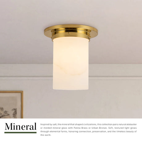 Alora Mineral 8-in (8-in Dia.) Flush Mount