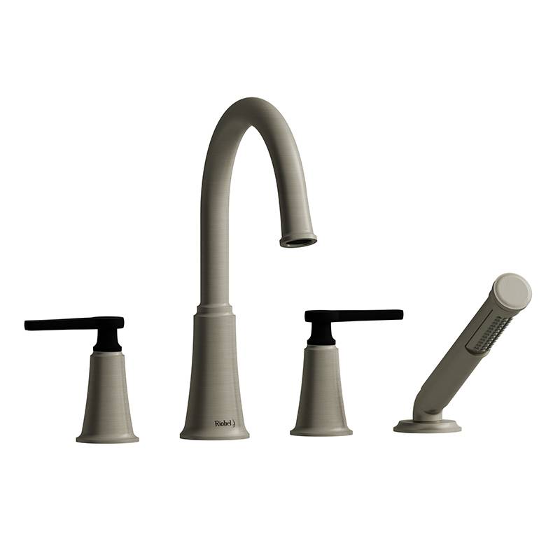 Momenti 4-piece Deck-mount Tub Filler With Hand Shower