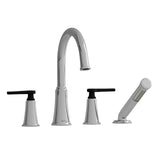 Momenti 4-piece Deck-mount Tub Filler With Hand Shower