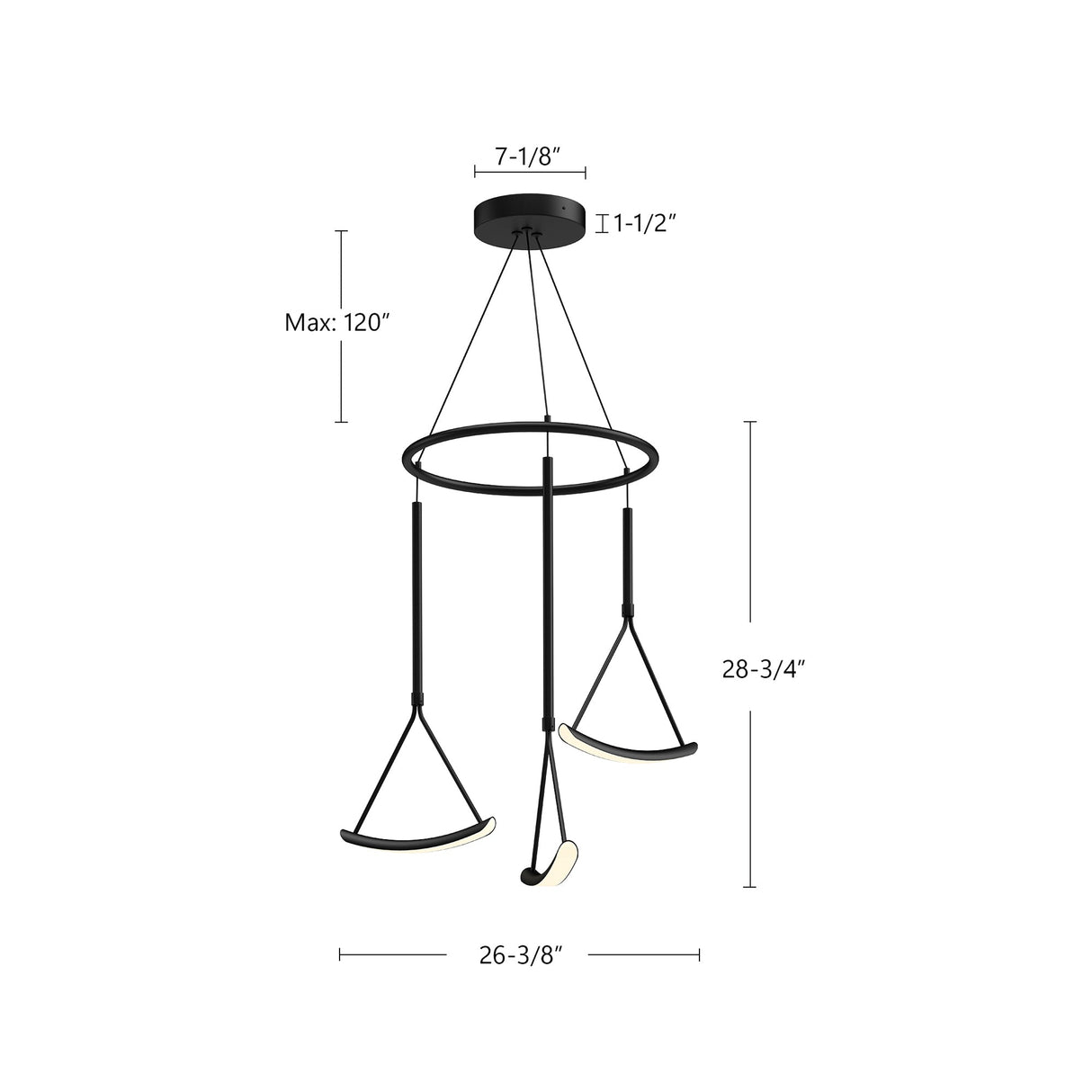 Kuzco Mobil 27-in Chandelier