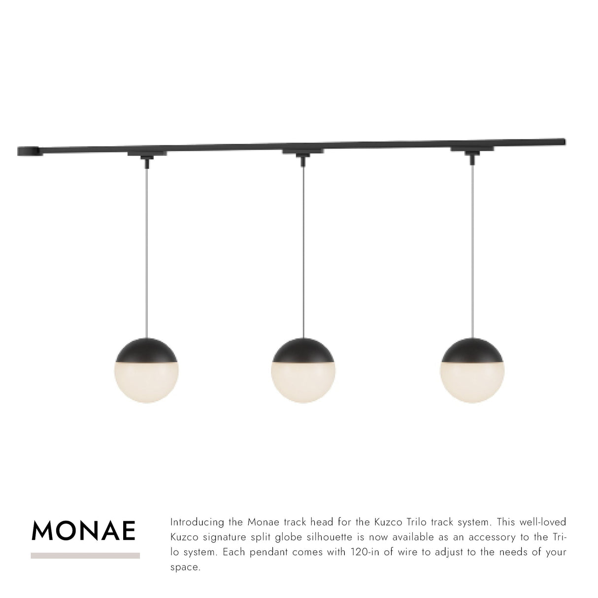 Kuzco Trilo Ceiling Kit - Monae 3-Head