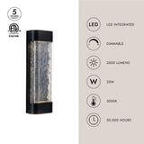 Kuzco Moondew 18-in Exterior Wall Sconce