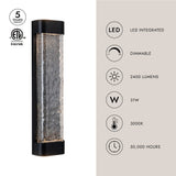 Kuzco Moondew 24-in Exterior Wall Sconce