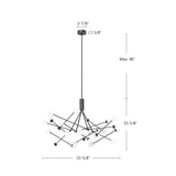 Kuzco Moto 56-in Chandelier