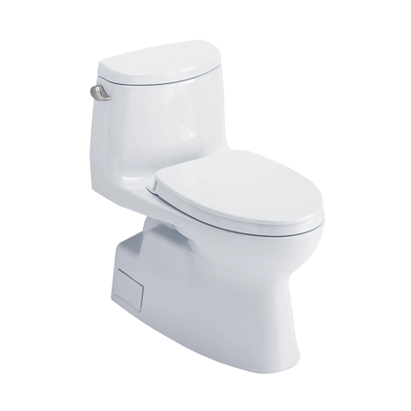 TOTO Carlyle II One-Piece Toilet, 1.28 GPF, Elongated, Skirted, WASHLET+ Connection, Cotton White