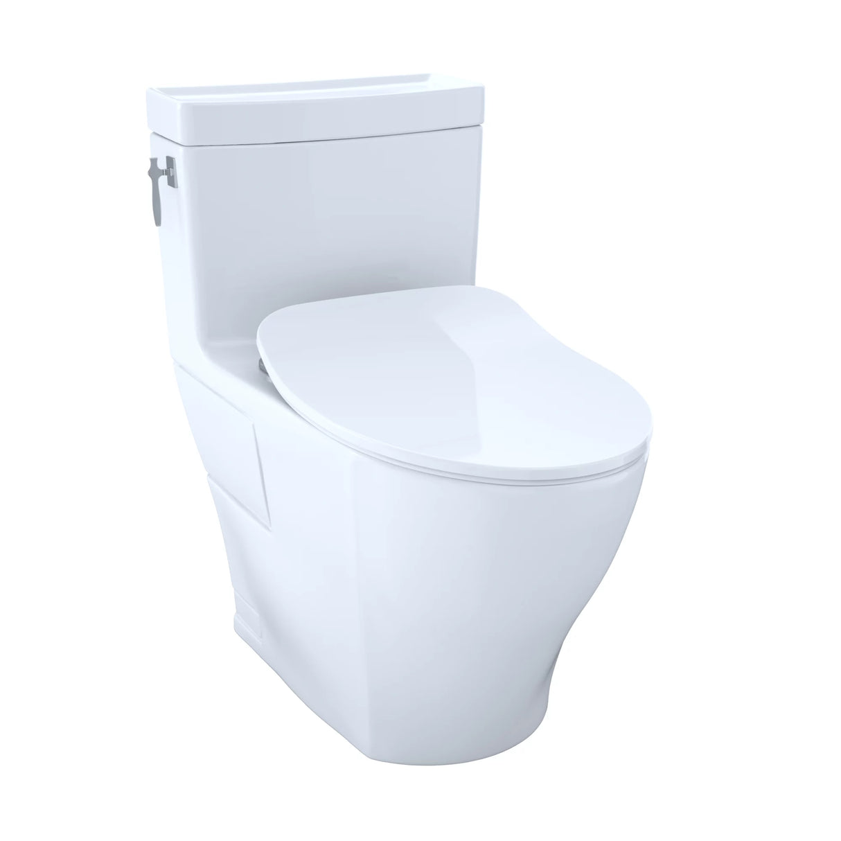 AimesOne-Piece Toilet, 1.28GPF, Elongated Bowl -WASHLET+ Connection - Slim Seat