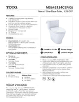 Nexus One-Piece Toilet, 1.28 GPF, Elongated Bowl