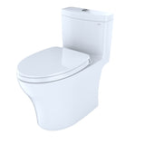 AquiaIV One-Piece Toilet - 1.28 GPF & 0.9 GPF, Elongated Bowl - WASHLET+ Connection Slim Seat - New