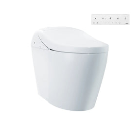 TOTO WASHLET G5A Elongated Toilet Bowl Unit, Dual Flush 1.2 & 1.0 GPF, Universal Height, Cotton White