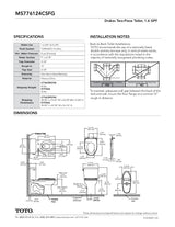 Drake Two-piece Toilet, 1.6 GPF, Elongated Bowl - Universal Height