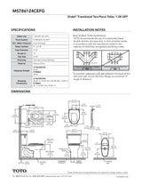 Drake Transitional Two-piece Toilet, 1.28 GPF, Elongated Bowl - Universal Height
