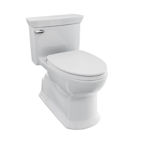 TOTO Soirée One-Piece Toilet, 1.28 GPF, Elongated, Skirted, WASHLET+ Connection, Cotton White