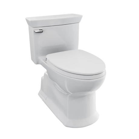 TOTO Soirée One-Piece Toilet, 1.28 GPF, Elongated, Skirted, WASHLET+ Connection, Cotton White
