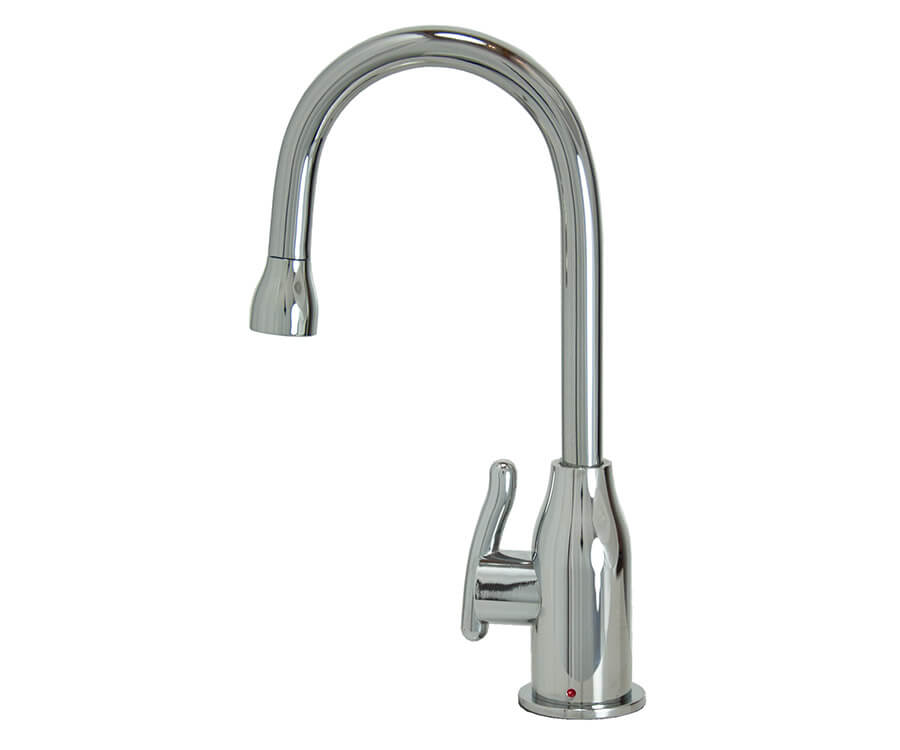 Hot Water Faucet with Modern Curved Body & Handle
