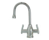 Hot & Cold Water Faucet with Modern Curved Body & Handles