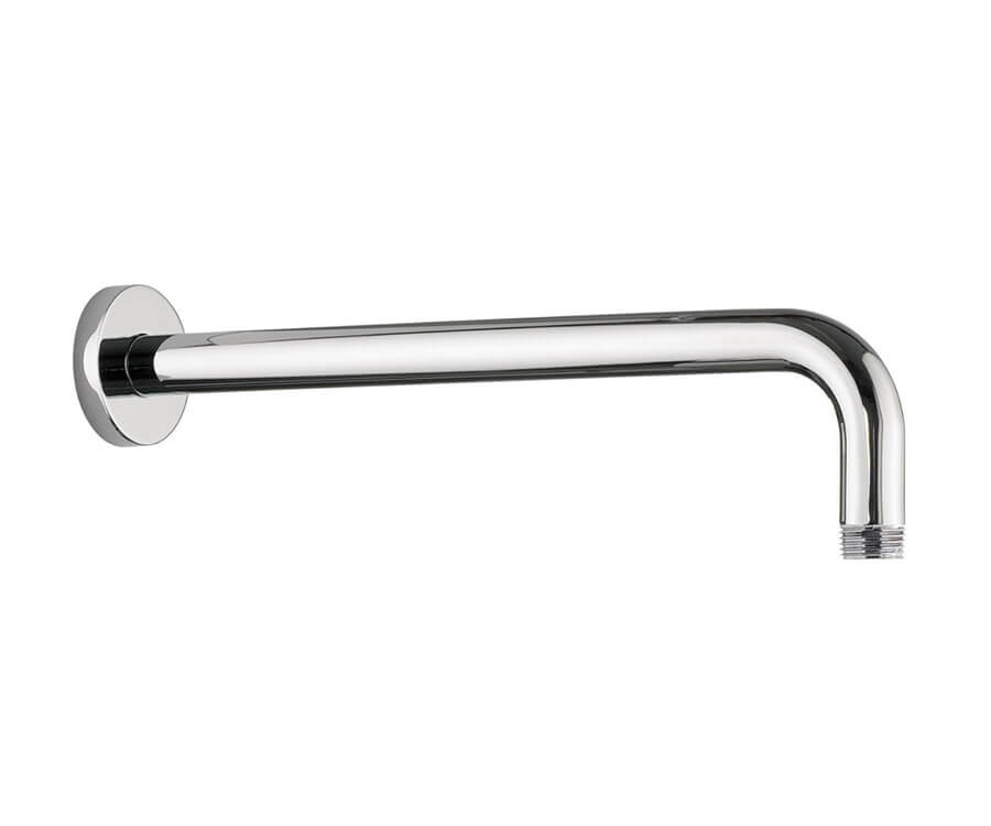 Curved Round Wall Rain Arm (16″)