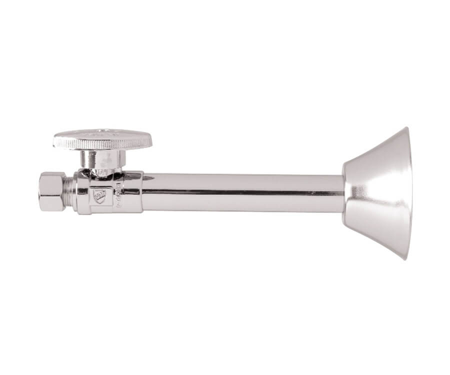 Brass Oval Handle with 1/4 Turn Ball Valve - Lead Free - Straight Sweat