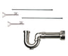 Lavatory Supply Kit - Brass Oval Handle with 1/4 Turn Ball Valve (MT317-NL) - Straight Sweat, Massachusetts P-Trap