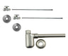 Lavatory Supply Kit - Brass Oval Handle with 1/4 Turn Ball Valve (MT410-NL) - Straight, Bottle Trap