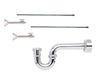 Lavatory Supply Kit - Brass Oval Handle with 1/4 Turn Ball Valve (MT317-NL) - Straight Sweat, P-Trap 1-1/2"