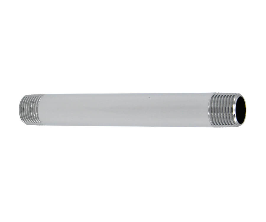 6" Pipe Nipple - Lead Free, All Brass - 1/2" IPS
