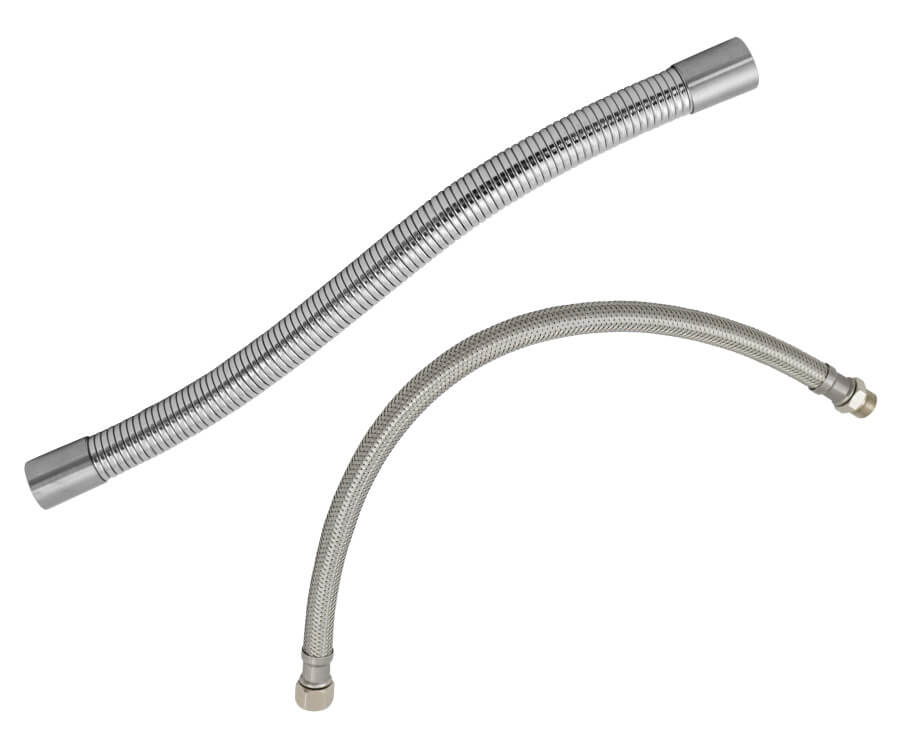 12" Supply Cover Sleeve with Toilet Supply Line