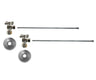 Lavatory Supply Kit - Brass Cross Handle with 1/4 Turn Ball Valve (MT621-NL) - Angle, No Trap