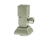 Contemporary Square Handle with 1/4 Turn Ceramic Disc Cartridge Valve - Lead Free - Angle (1/2" Compression)