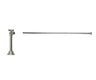 Toilet Supply Kit - Brass Cross Handle with 1/4 Turn Ball Valve (MT629-NL) - Angle Sweat, Flat Head Riser