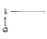 Toilet Supply Kit - Contemporary Lever Handle with 1/4 Turn Ceramic Disc Cartridge Valve (MT5001L-NL) - Angle, Flat Head Riser