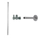 Toilet Supply Kit - Mini Lever Handle with 1/4 Turn Ball Valve (MT521-NL) - Angle, Cover Tube, Flat Head Riser